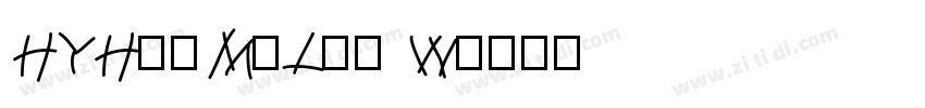 HYHuaMuLan W字体转换